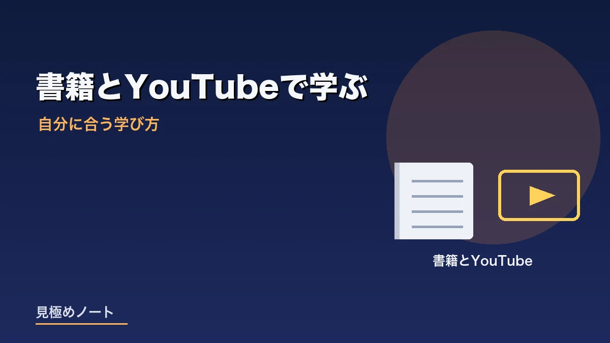 書籍とYouTubeでFP3級を学んだ方法を表すイメージ画像