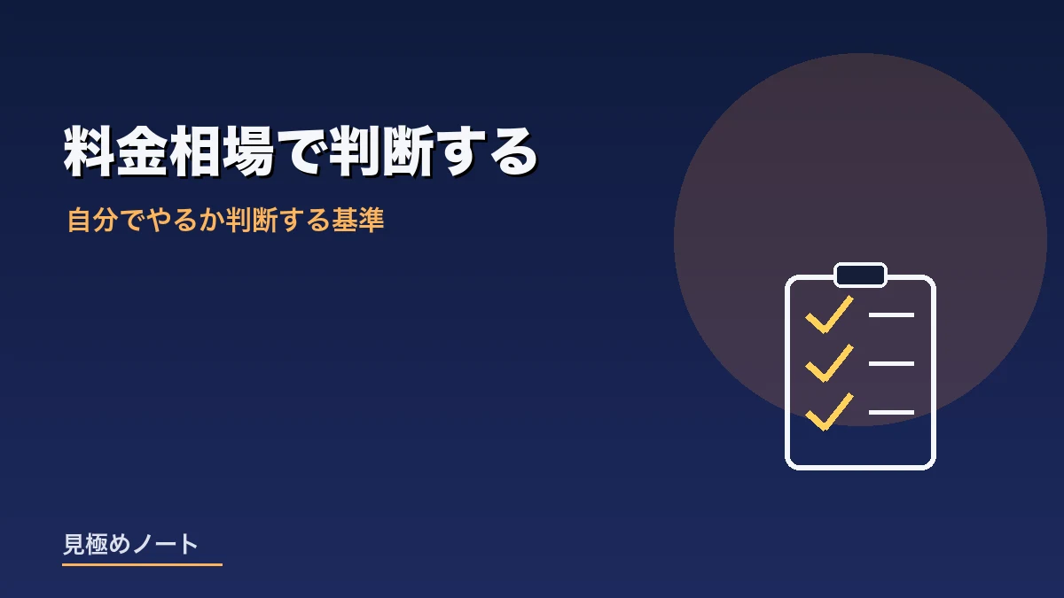 エアコン掃除を自分でやるかプロに頼むか判断するためのチェックリストのイメージ画像