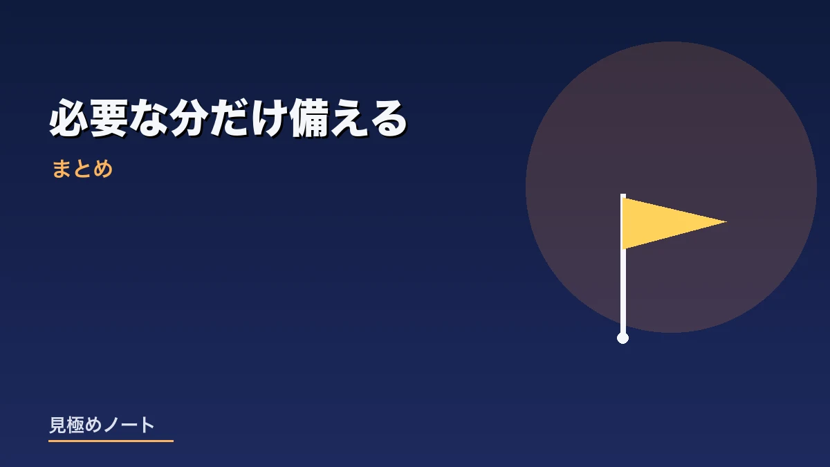 必要な分だけ保険で備えるという考え方をまとめたイメージ画像